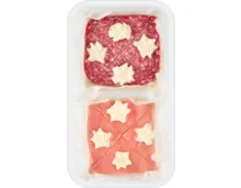 Mini Canapé Lachs und Salami