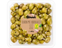 Mmmh Grüne Oliven mit Knoblauch