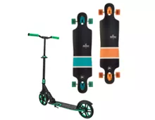 MOTION SLIDE Longboard, 38-Zoll und City Scooter Speedy 200mm