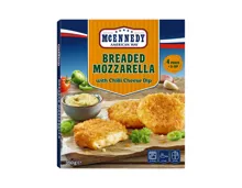 Mozzarella Taler in Knusperflocken