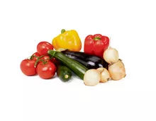 Multibag oder Tragtasche füllen mit folgendem Gemüse