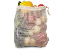 Multibag oder Tragtasche füllen mit folgendem Gemüse: Rispentomaten, Zucchetti, Auberginen, Zwiebeln gelb, Peperoni rot und...