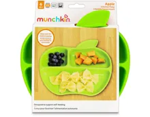 Munchkin Kinder-Teller Apfel rot grün gelb ab 6+ Monate 3 Stück