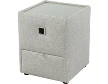 Nachttisch Carla, 42,5 x 53 x 45 cm beige