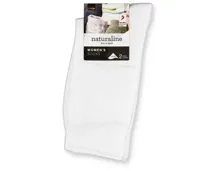 Naturaline Damen Socken Glatt Duo Weiss 39 - 41