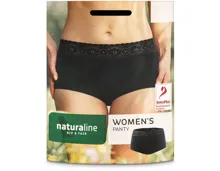 Naturaline Textil Damen Panty schwarz M