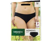 Naturaline Textil Damen Slip schwarz M