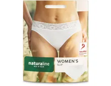 Naturaline Textil Damen Slip weiss M