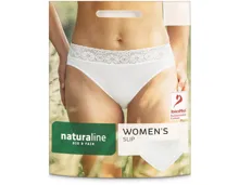 Naturaline Textil Damen Slip weiss S