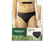 Naturaline Textil Herren Slip schwarz L