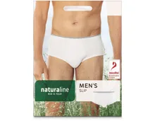 Naturaline Textil Herren Slip weiss S