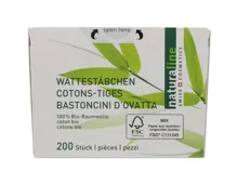 Naturaline Wattestäbchen Original Karton 200 Stück