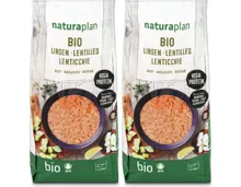 Naturaplan Bio Linsen rot 2x500g