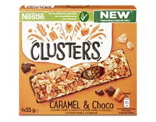 Nestlé Cluster Riegel Caramel & Schokolade, 4 x 35 g