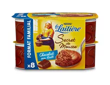 Nestlé La Laitière Secret de Mousse Chocolat, 8 x 59 g