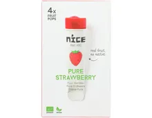 Nice Bio Quetschtüte Pure Erdbeer 4x60ml