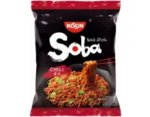 Nissin Soba gebratene Nudeln Chili