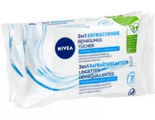 Nivea 3 in 1 erfrischende Reinigungstücher