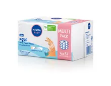 Nivea Baby Aqua Feuchttücher Quattro 228 Stück