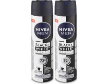 Nivea Black & White Invisible Original Deo Spray Male 2x 150ml