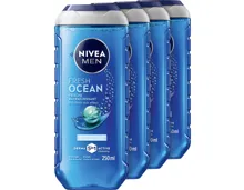 Nivea Duschgel Men Fresh Ocean 4 x 250 ml