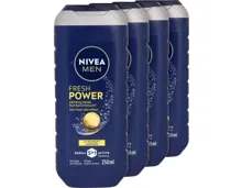 Nivea Duschgel Men Power 4 x 250 ml