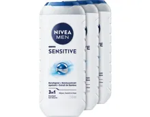 Nivea Men 3in1 Pflegedusche Sensitive 3 x 250 ml