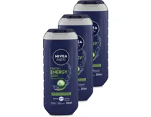Nivea Men Dusch Fresh Energy 3x 250ml