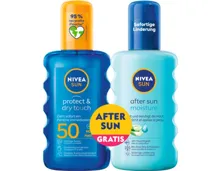 Nivea Sun Protect & Moisture Sonnenspray LSF 50 200 ml + After Sun Moisture Spray 200 ml
