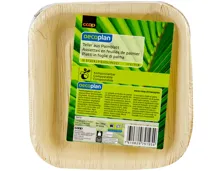 Oecoplan Palmblatt Teller 17cm quadratisch 10 Stück