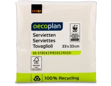 Oecoplan Servietten weiss 33cm 50 Stück