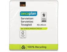 Oecoplan Servietten weiss 40cm 50 Stück