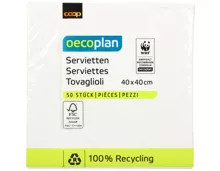 Oecoplan Servietten weiss 40cm 50 Stück