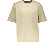 Off-White Unisex T-Shirt Off Stamp XS, beige