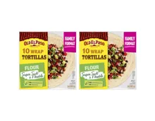 Old el Paso Family Wrap Tortillas 2x 580g
