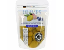 Oliven grün gefüllt Knoblauch