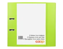 Ordner 4cm hellgrün 3 Stück