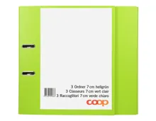Ordner 7cm hellgrün 3 Stück