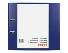 Ordner-Set 7cm blau 3 Stück