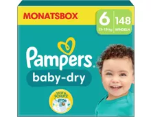 Pampers Baby-Dry Grösse 6 Monatsbox 148 Windeln