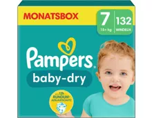 Pampers Baby-Dry Grösse 7 Monatsbox 132 Windeln