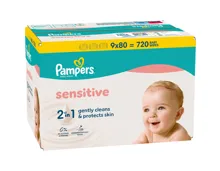 Pampers Feuchttücher Sensitiv 9x80 Stück