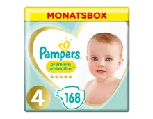 Pampers Gr. 4 Premium Protection Maxi 9-14 kg Monatsbox 168er
