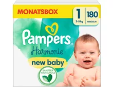 Pampers Harmonie Gr. 1, 2-5 kg Monatsbox 180 Windel