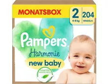 Pampers Harmonie Gr. 2, 4-8 kg Monatsbox 204 Windeln