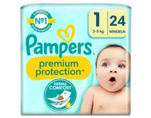 Pampers Premium Protection Grösse 1, 2-5kg, 24 Stück