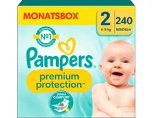 Pampers Premium Protection Grösse 2 Monatsbox 240 Windeln