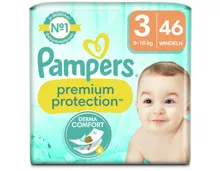 Pampers Premium Protection Grösse 3, 6-10kg, 46 Stück