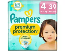 Pampers Premium Protection Grösse 4, 9-14kg, 39 Stück