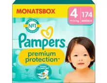 Pampers Premium Protection Grösse 4 Monatsbox 174 Windeln